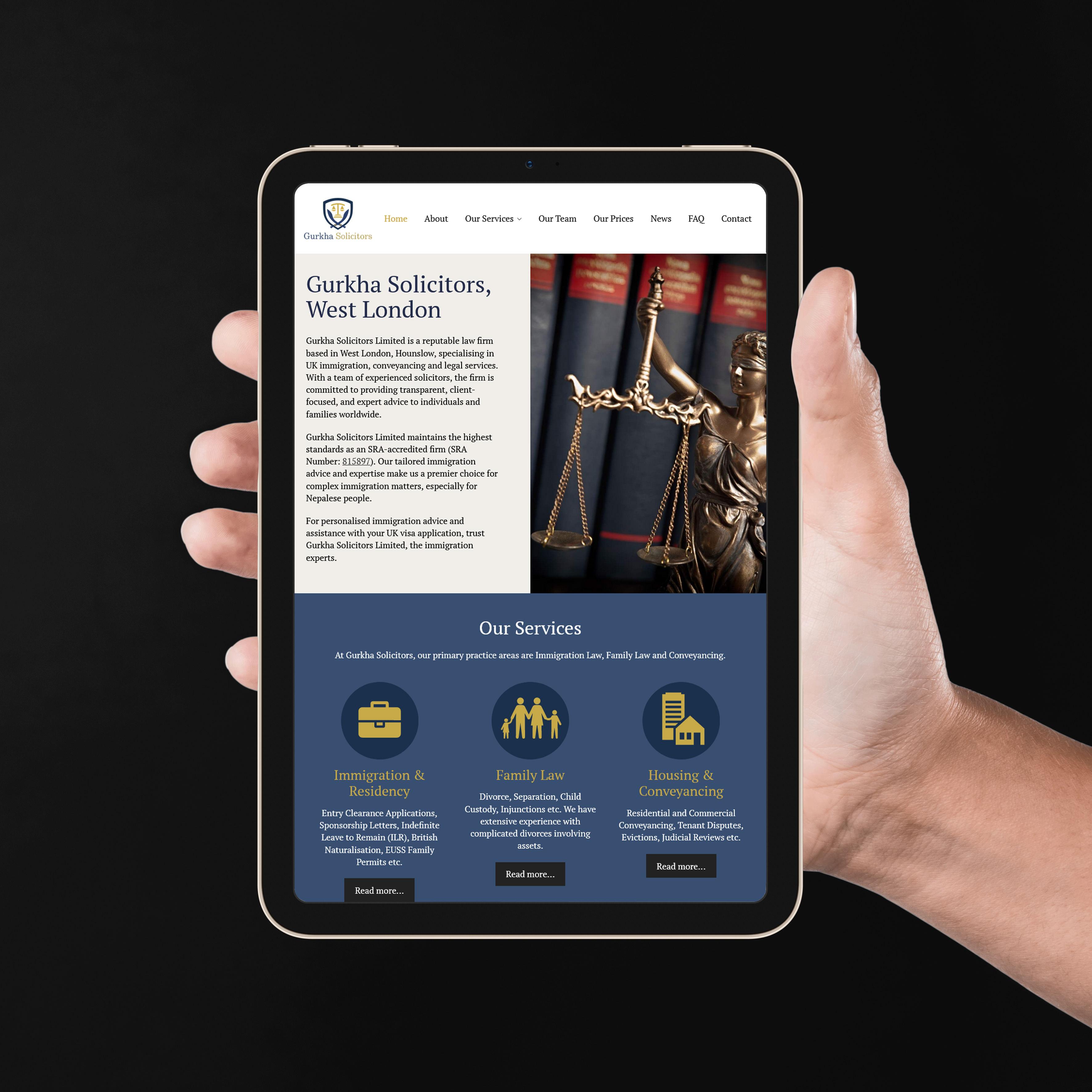 New website for Gurkha Solicitors Limited